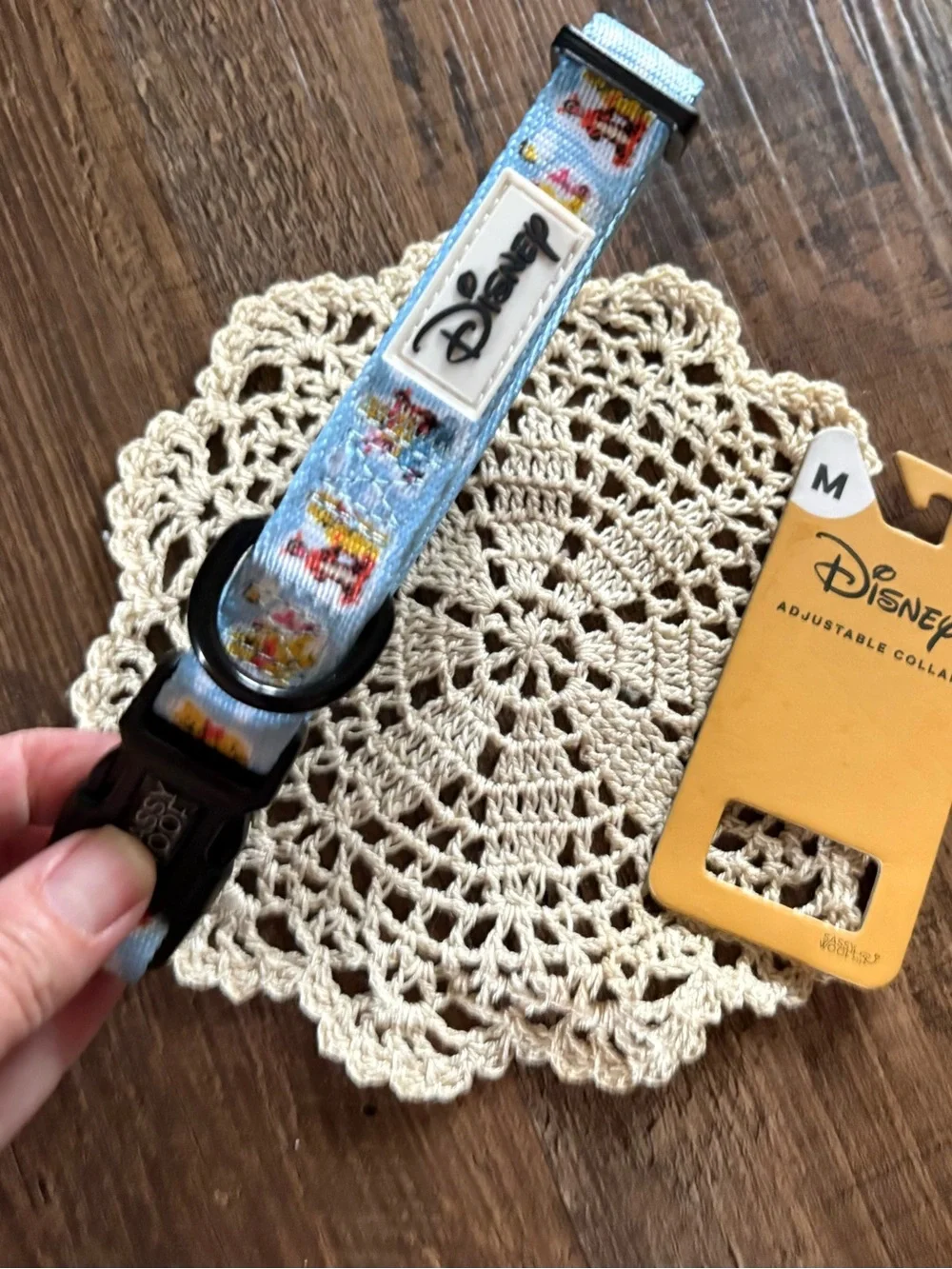 Sassy Woof Winnie the Pooh dog collar Medium NWT